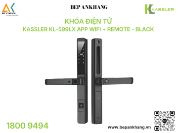 Khóa điện tử Kassler KL-599LX App Wifi + Remote - Black 
